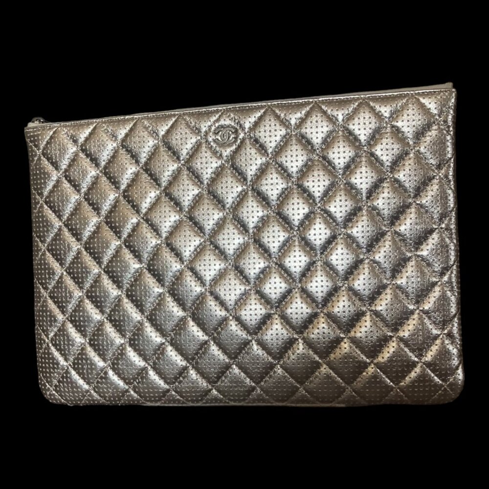 Chanel Quilted Large Cosmetic Case